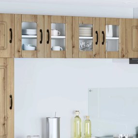 vidaXL Ραφιέρα τοίχου LUCCA 2 pcs Artisan Δρυς Επεξεργασμένο Ξύλο