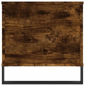 vidaXL Τραπεζάκι Σαλονιού Καπνιστή Δρυς 90x44,5x45 εκ. Επεξ. Ξύλο