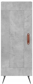 vidaXL Ντουλάπι Γκρι Σκυροδέματος 34,5x34x180 εκ. Επεξεργασμένο Ξύλο