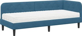 vidaXL Κρεβάτι Γωνίας Μπλε 80 x 200 cm Βελούδο