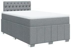 ΚΡΕΒΑΤΙ BOXSPRING ΜΕ ΣΤΡΩΜΑ ΑΝΟΙΧΤΟ ΓΚΡΙ 120X200 ΕΚ. ΥΦΑΣΜΑΤΙΝΟ 3289342