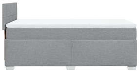 ΚΡΕΒΑΤΙ BOXSPRING ΜΕ ΣΤΡΩΜΑ ΑΝΟΙΧΤΟ ΓΚΡΙ 80X200 ΕΚ. ΥΦΑΣΜΑΤΙΝΟ 3285715