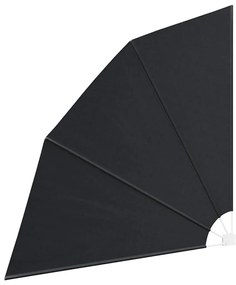 vidaXL Αδιάφανο σκίαστρο μπαλκονιού Ανθρακί 210 x 210 cm ύφασμα