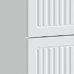 vidaXL Κομοδίνο Λευκό 62 x 34,5 x 47,5 εκ Επεξεργασμένο Ξύλο