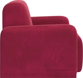 vidaXL Πολυθρόνα Κόκκινο Βελούδο