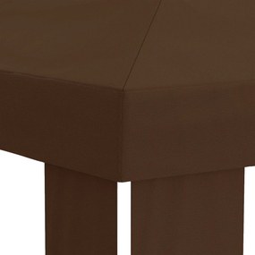 vidaXL Κάλυμμα Γκαζebo 6 x 3 m Καφέ Πολυεστέρας 190 gsm