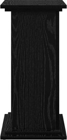 vidaXL Ράφι Έκθεσης Μαύρη Οξυά 31 x 30 x 60 cm Επεξεργασμένο ξύλο