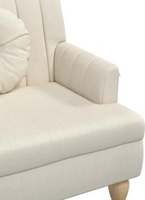 vidaXL Παγκάκι 113 x 64,5 x 75,5 εκ. Λινό με Μαξιλάρια
