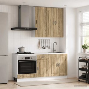 vidaXL Μονάδα κουζίνας PORTO 5 pcs Sonoma Δρυς Επεξεργασμένο Ξύλο