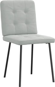 vidaXL Καρέκλες Τραπεζαρίας 6 τεμ. Αν. Γκρι Βελούδινες