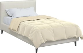 vidaXL Χειμερινό Παπλωματοθήκη 140 x 200 cm Χειμώνας Κρεμ Αναπνεύσιμο