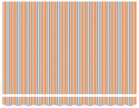 vidaXL Μηχανική Ανασυρόμενη Τέντα με Ριγέ LED 300x250 εκ.