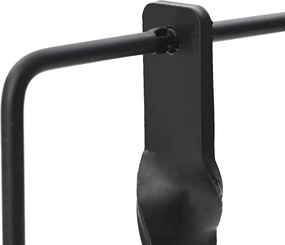 vidaXL Στόχος επαναφοράς Μαύρο 26 x 13 x 31 εκ. Ατσάλι