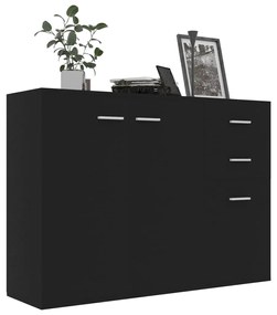 vidaXL Μπουφές Μαύρος 105 x 30 x 75 εκ. από Μοριοσανίδα