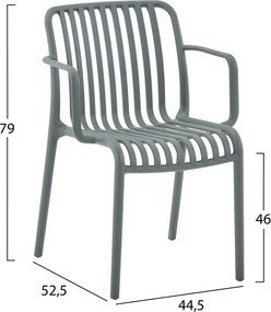 ΠΟΛΥΘΡΟΝΑ ΕΞΩΤ.ΧΩΡΟΥ CONVEE HM6105.07 DARK OLIVE ΠΟΛΥΠΡΟΠΥΛΕΝΙΟ 55x56x79Yεκ.