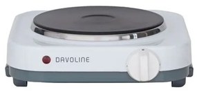 Davoline EK-1500W Επιτραπέζια Εστία Εμαγιέ Μονή Λευκή