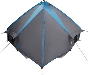 vidaXL Τέντα Teepee 10 Ατόμων 10 άτομο Μπλε και Γκρι