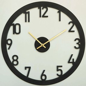 Ρολόι Τοίχου Stroke 507ATP1512 Φ48cm Black-Gold Wallity Steel