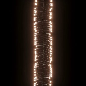 vidaXL Φωτάκια Cluster με 3000 LED Θερμό Λευκό 23 μ. από PVC