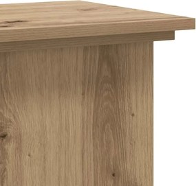 vidaXL Βάσεις Φυτών Αρτισιανή Δρυς 33x33x80 εκ. Επεξ. Ξύλο