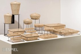 ΔΙΣΚΟΣ 3 ΕΠΙΠΕΔΩΝ SYNTH. RATTAN ΜΠΕΖ 25Χ25Χ16ΕΚ