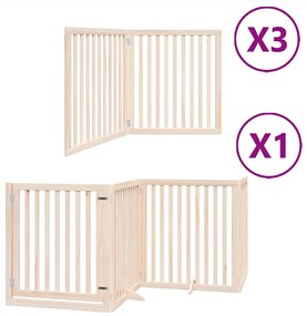 vidaXL Διαχωριστικό Σκύλων/Πόρτα Πτυσσόμενο 10 Πάνελ 800εκ Ξύλο Λεύκας