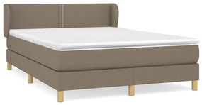 ΚΡΕΒΑΤΙ BOXSPRING ΜΕ ΣΤΡΩΜΑ TAUPE 140X190 ΕΚ. ΥΦΑΣΜΑΤΙΝΟ 3126721