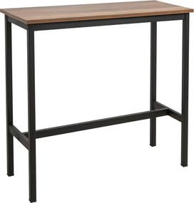 Σκαμπό Μπαρ 3τμχ και Τραπέζι Μαύρο LOMA 100x40x90