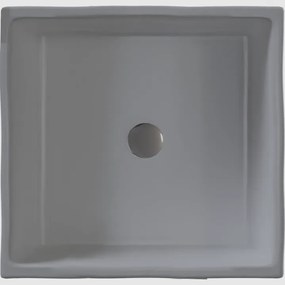 Sanitec Lithos 203 Νιπτήρας Συνθετικός Επικαθήμενος 40,5x40,5x13cm Cement