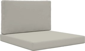 vidaXL Μαξιλάρι Καναπέ Εξωτερικού Χώρου 2 pcs Γκρι Πολυεστέρας