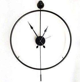 Ρολόι Τοίχου Mclock 779TCM1102 58x7x80cm Black Wallity Μέταλλο