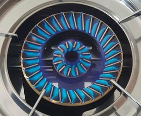 PROTON SS05 INOX Διπλή Εστία χαμηλής πίεσης