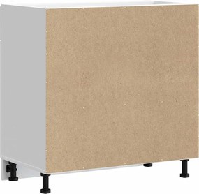 vidaXL ντουλάπι βάσης κουζίνας Kalmar Λευκό από Επεξεργασμένο Ξύλο