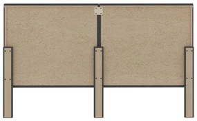 Καπιτονέ Κεφαλάρι Σκούρο Γκρι 160 x 200 εκ. Υφασμάτινο 287473