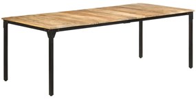 vidaXL Τραπεζαρία 220 x 100 x 76 εκ. από Ακατέργαστο Ξύλο Μάνγκο