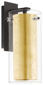 Φωτιστικό Τοίχου - Απλίκα 97839 Pinto Gold Eglo Metal, Glass