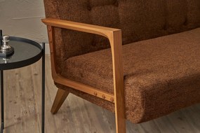 2-Seat Sofa Kemer - Brown Brown
