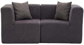 Καναπές Διθέσιος Raks 825BLC5407 165x85x70cm Anthracite