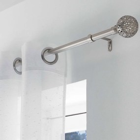Κουρτινόξυλο Φ19mm Μονό Επεκτεινόμενο 120-210cm Με Άκρα L-C Globa Chrome 1900288