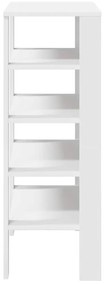 Ράφι παπουτσιών Λευκό 61x32x87,5 cm Κατασκευασμένο ξύλο - Λευκό