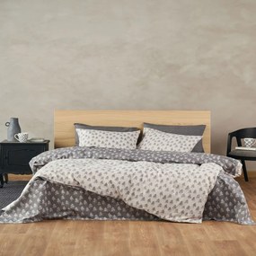Σεντόνια Φανελένια Abete 15 (Σετ 3τμχ) Greige Kentia Μονό 170x275cm 100% Cotton