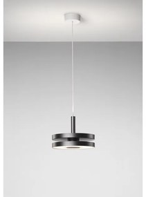 Κρεμαστό Φωτιστικό Οροφής 2xLED 14,2W Dimmable Triac Led Machine S3 Prandina-1C33000113505-Μαύρο 1C33000113505