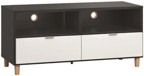 Έπιπλο τηλεόρασης Simple 120-Μαύρο - Λευκό