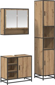 vidaXL Σετ Επίπλων Μπάνιου 3 τμχ. Artisan Oak