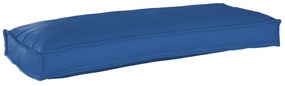 vidaXL Μαξιλάρι παλέτας για πάγκο Μπλε Ρουά 100 x 40 x 8 εκ