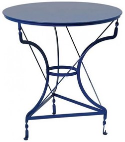 Τραπέζι Καφενείου Γαλβανιζέ 3796 Blue Φ70cmX72cm