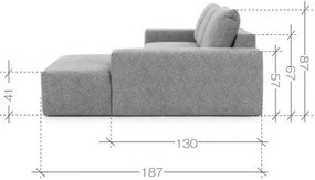 Γωνιακός Καναπές Azzaro S-Δεξιά