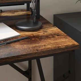 vidaXL Γραφείο Καπνιστή δρυς 100 x 50 x 86.5 εκ Επεξεργασμένο ξύλο