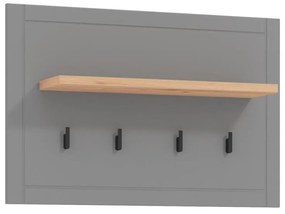 Έπιπλο Εισόδου - Κρεμάστρα Valencia CIV Artisan Oak - Γκρί Μάτ 86,5x19,5x57 εκ. 86.5x19.5x57 εκ.