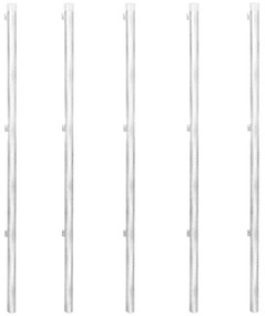 vidaXL Συρματόπλεγμα 15 x 1,5 μ. Γαλβανισμένο Ατσάλι + Στύλοι/Βάσεις